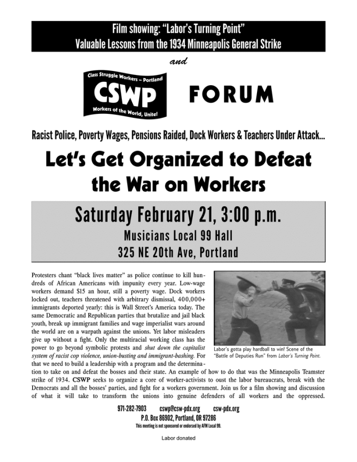 CSWP Forum 21 February 2015
