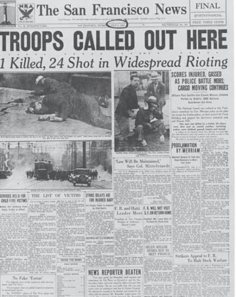 San Francisco newspaper Bloody Thursday ILWU