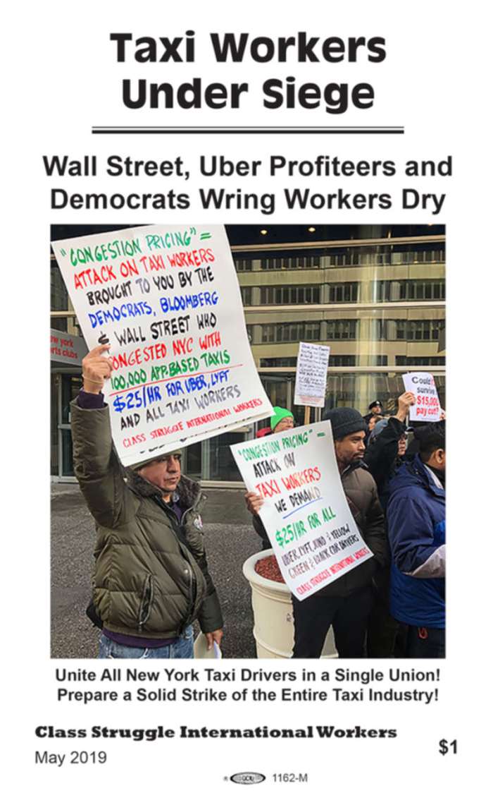 201905 CSIW Taxi workers under siege pamphlet cover